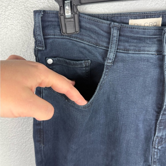 Pilcro Anthropologie Jeans Women’s 31 Dark Blue Wash Straight Leg Causal Stretch - Picture 4 of 8
